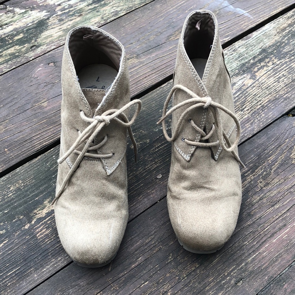 Faded Glory wedge booties